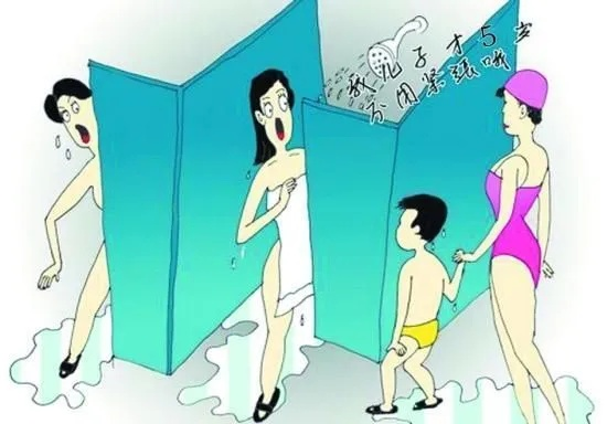 女子与儿子进女浴室引投诉，尊重与边界缺失的反思