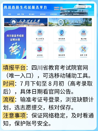 四川高考成绩查询入口指南