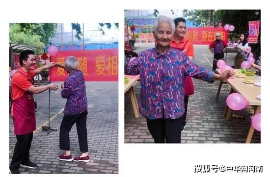 男子携幼孙推百岁爷爷悠闲散步，共度假期温情时光